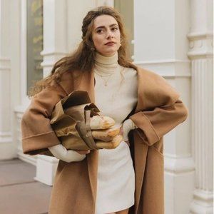 Petite Studio NYC- Raven Wool Coat (Camel)